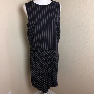 J.Jill Ponte Striped Tiered Layered Shift Dress in size Medium.